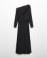 Фото #7 товара Women's Slit Detail Asymmetrical Dress