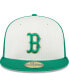 Фото #1 товара Men's White/Green Boston Red Sox 2024 St. Patrick's Day 59FIFTY Fitted Hat