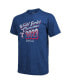 Фото #3 товара Men's Threads Royal Texas Rangers 2023 World Series Champions Life Of The Party Tri-Blend Roster T-shirt