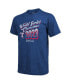 Men's Threads Royal Texas Rangers 2023 World Series Champions Life Of The Party Tri-Blend Roster T-shirt M - фото #3