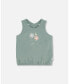 ფოტო #1 პროდუქტის Girl Organic Cotton Tank Top With Print Olive Green - Toddler Child