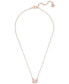 ფოტო #2 პროდუქტის Rose Gold-Tone Crystal Swan Pendant Necklace, 14-7/8" + 2" extender
