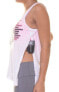 Фото #3 товара Energie Women's Juniors Asymmetrical Hem Tank Top Bright White Pink XL