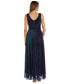 Women's V-Neck Sleeveless Fit & Flare Gown 10 - фото #2