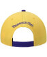 Фото #5 товара Men's Gold and Purple Los Angeles Lakers Hardwood Classics Sharktooth Snapback Hat