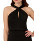 Women's Halter Crossover-Hem Sleeveless Sheath Dress