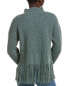 Фото #2 товара Alashan Cashmere Hadley Mock Shaker Fringe Wool Sweater Women's