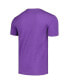 Фото #2 товара Men's and Women's Purple Phoenix Suns Hardwood Classics MVP Throwback Logo T-shirt