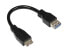 Фото #1 товара Good Connections 2711-OTG - 0.1 m - Micro-USB B - USB A - USB 3.2 Gen 1 (3.1 Gen 1) - Male/Female - Black