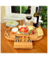 Фото #4 товара Malvern Deluxe Bamboo Cheese Board with Cracker Rim and 4 Tools