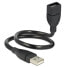 Фото #1 товара Delock 35cm USB 2.0 - 0.35 m - USB A - USB A - USB 2.0 - Male/Female - Black