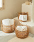 Round hamper with handles