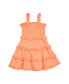 Фото #1 товара Big Girls Crinkle Knit Tiered Dress