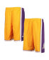 ფოტო #2 პროდუქტის Big Boys Gold Tone Los Angeles Lakers 2009 Hardwood Classics 75th Anniversary Swingman Shorts