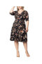 Фото #3 товара Plus Size Heather Cowl Neck Midi Dress