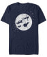 Фото #1 товара Disney Men's Peter Pan Darling Kids Flying Moon Silhouette Short Sleeve T-Shirt
