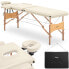 Фото #1 товара Stół łóżko do masażu drewniane przenośne składane Toulouse Beige do 227 kg beżowe