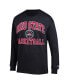 Фото #3 товара Men's Black Ohio State Buckeyes Basketball Icon Long Sleeve T-shirt