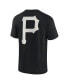 Фото #2 товара Men's and Women's Black Pittsburgh Pirates Super Soft Short Sleeve T-shirt