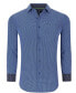 ფოტო #1 პროდუქტის Men's Slim Fit Performance Geometric Button Down Shirt