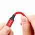 Фото #2 товара Kabel przewód w materiałowym oplocie USB - iPhone Lightning 1.8m - czerwony