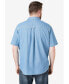 ფოტო #2 პროდუქტის Big & Tall by KingSize Short Sleeve Denim And Twill Shirt