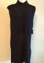 Фото #1 товара Inc International Concepts Mock Neck Sleeveless Ribbed Sweater Dress Black XL