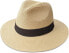 Фото #1 товара Maylisacc Panama Hat Men’s Women’s Summer Fedora Straw Hat Rollable UV Sun Hat