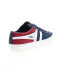 Фото #8 товара Gola Quota II RWB CMA509 Mens Blue Canvas Lace Up Lifestyle Sneakers Shoes