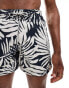 Superdry Printed 15-inch swim shorts in mono palm print