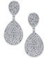 Pave Double Drop Earrings, Created for Macy's