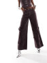 Basic Pleasure Mode starl cord wide leg co-ord trousers in dirty lavender