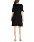 Women's Soft Flare T-shirt Dress with Pocket Detail