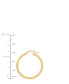 Фото #4 товара Textured Tube Medium Hoop Earrings in 10k Gold, 1-1/8"