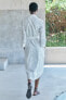 Фото #8 товара Платье с ажурной вышивкой — zw collection ZARA