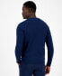 Men's Solid V-Neck Cotton Sweater, Created for Macy's