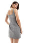 Фото #4 товара Miss Selfridge tailored a line pinny dress in grey