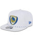 Men's White Golden State Warriors The Golfer Crest Snapback Hat