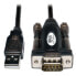 Фото #6 товара Tripp U209-000-R USB-A to RS-232 (DB9) Serial Adapter Cable (M/M) - 5 ft. (1.5 m) - Black - White - 1.52 m - USB A - DB9 - Male - Male