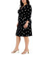 ფოტო #5 პროდუქტის Plus Size Printed Classic Wrap Dress