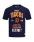 Men's Navy Detroit Tigers Oversized City Tour T-Shirt