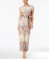 Фото #10 товара Women's Floral-Print Short Sleeve Column Gown