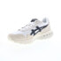 Фото #4 товара Asics New Jogger 1201A744-100 Mens White Suede Lifestyle Sneakers Shoes 9.5