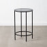 Side table Crystal Black Metal 40 x 40 x 65 cm