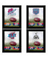 Фото #1 товара New York Giants 10.5" x 13" Sublimated Super Bowl Champion Plaque Bundle
