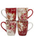 Фото #1 товара Winters Joy 16 oz Mugs Set of 4