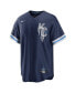 ფოტო #2 პროდუქტის Men's Navy Kansas City Royals City Connect Replica Jersey