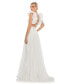 ფოტო #4 პროდუქტის Women's Ruffle Tiered Cut-Out Chiffon Gown