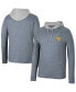 Men's Navy West Virginia Mountaineers Ballot Waffle-Knit Thermal Long Sleeve Hoodie T-shirt