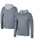 Фото #1 товара Men's Navy West Virginia Mountaineers Ballot Waffle-Knit Thermal Long Sleeve Hoodie T-shirt